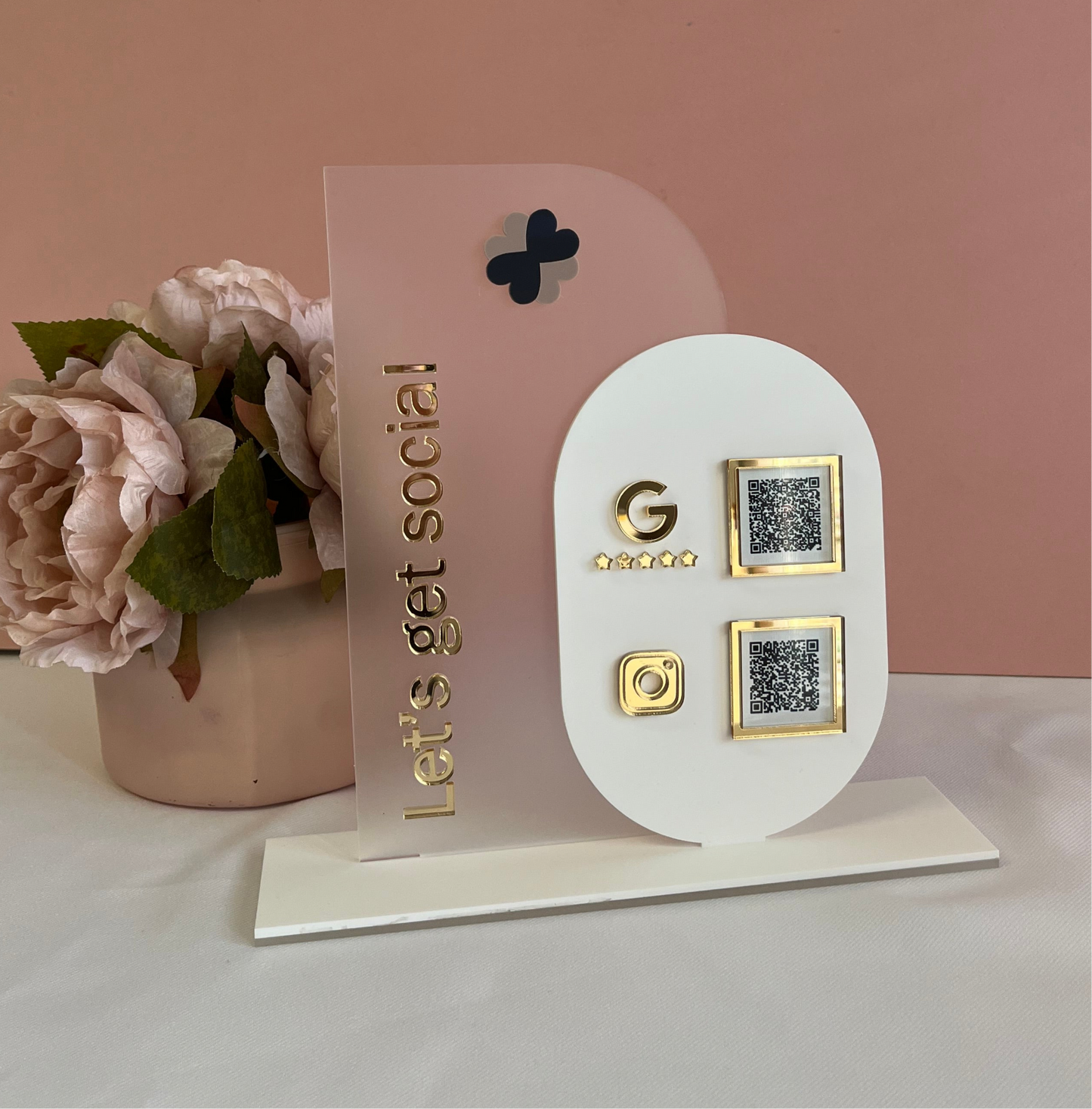 Double Layer QR Code Sign