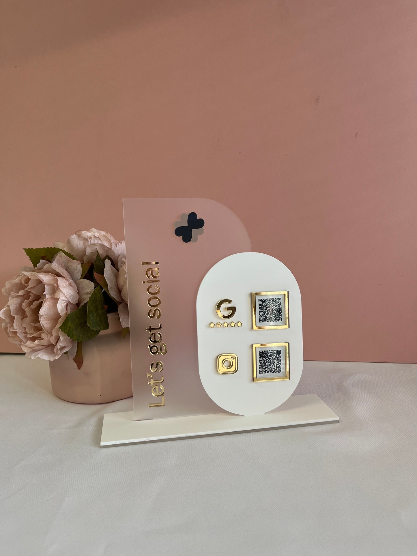 Double Layer QR Code Sign