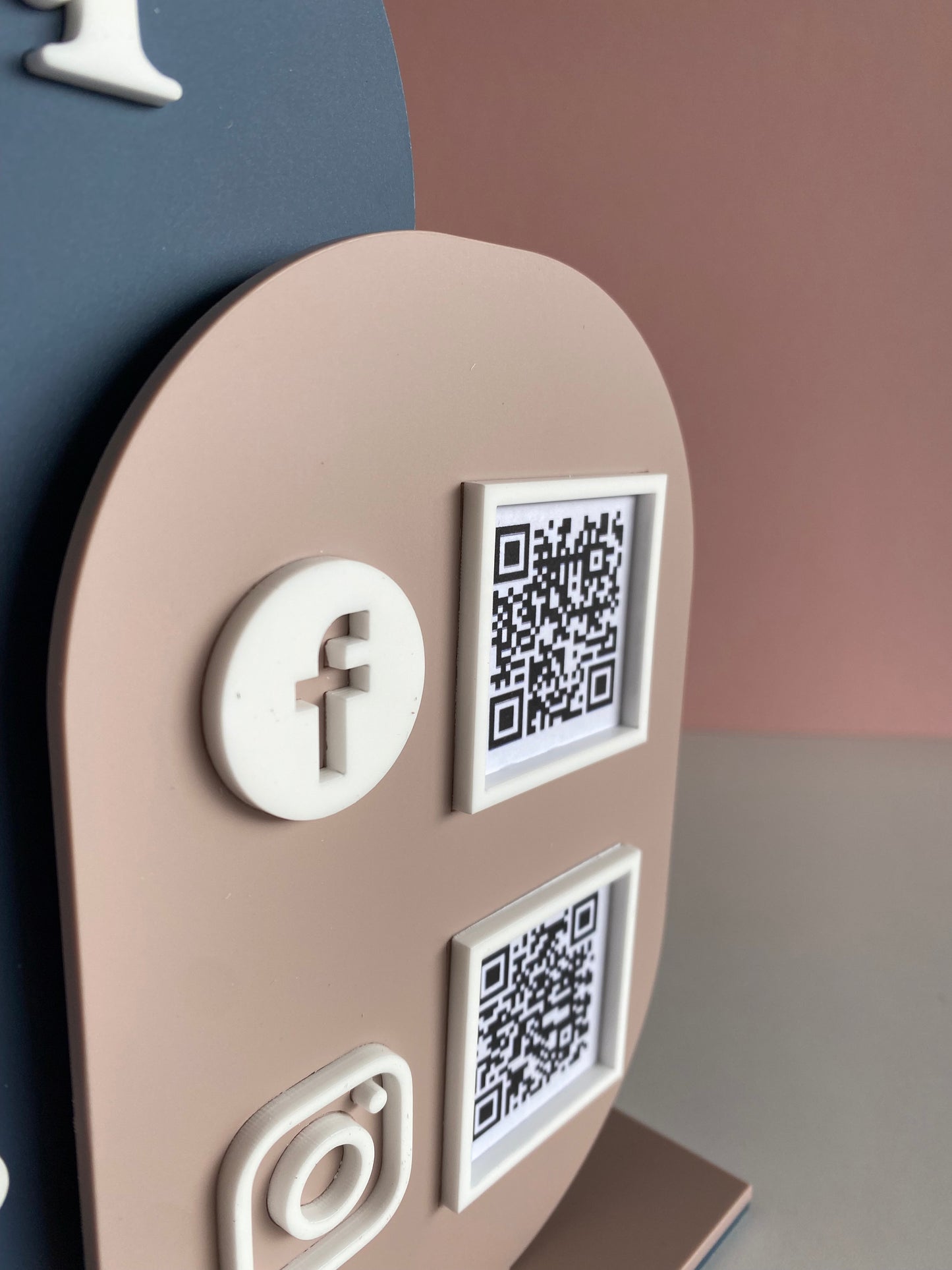 Double Layer QR Code Sign