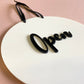 Round Open Closed Sign