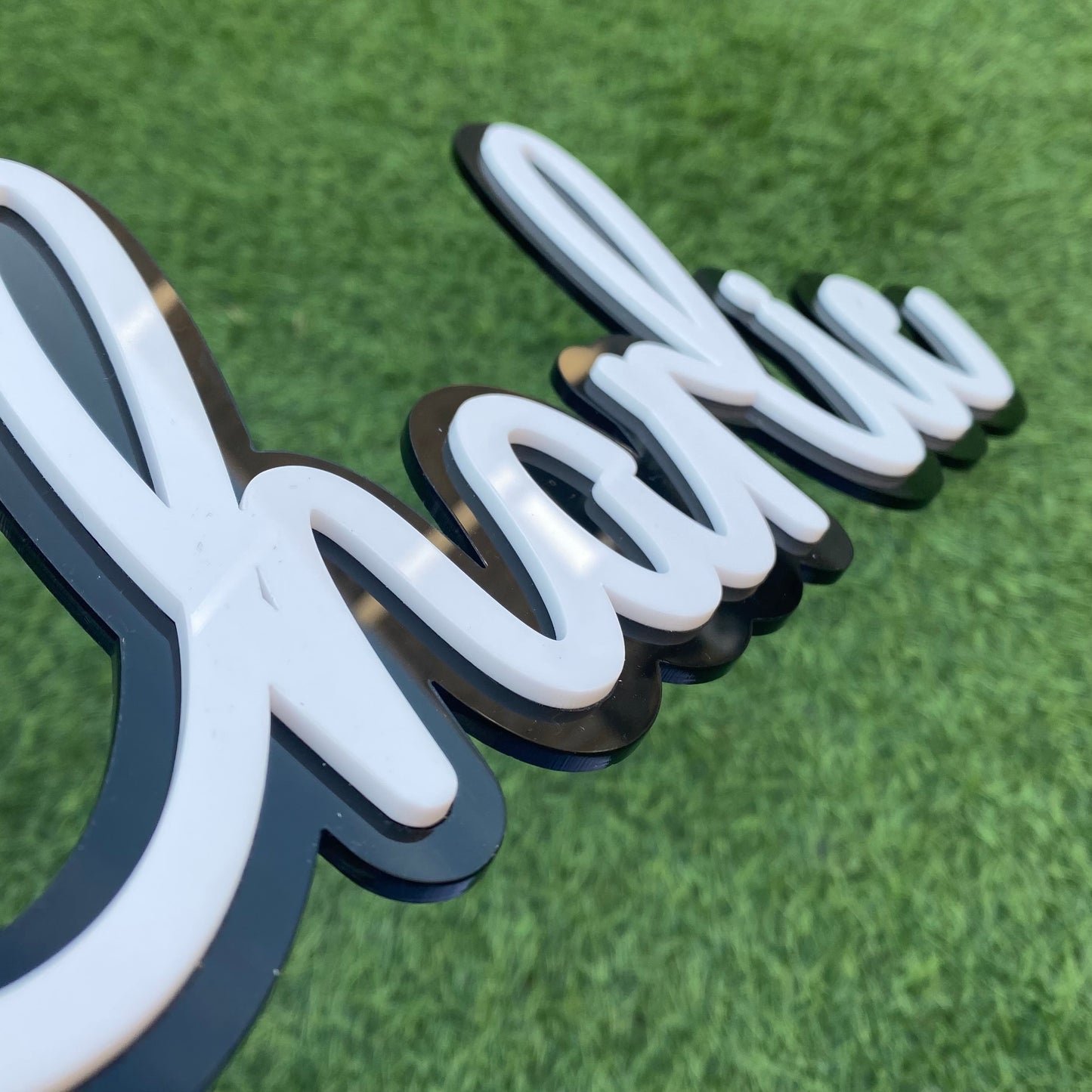 Personalised Double Layer Acrylic Name Sign