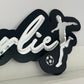Triple Layer Shadow Script Football Name Sign