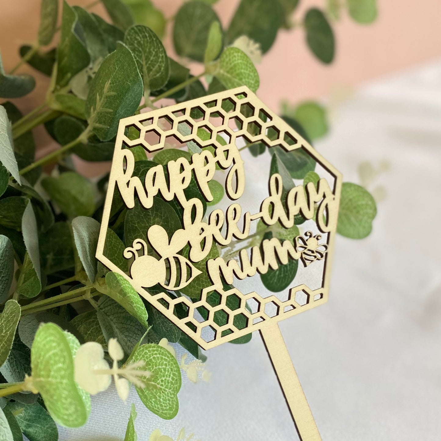 Happy Bee-day Cake Topper