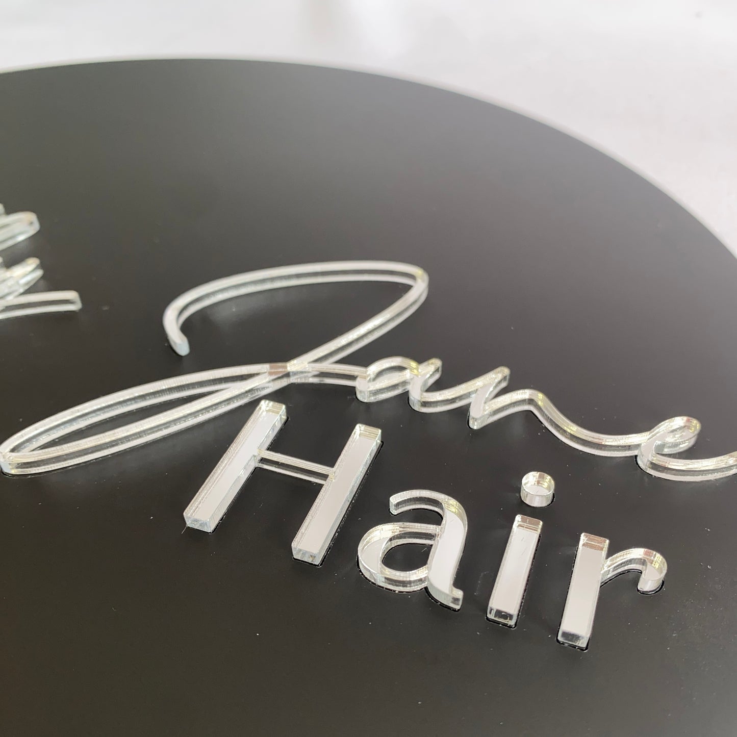 Acrylic Logo Round Business Sign