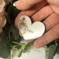 Personalised Wedding Heart Glass Charm