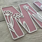 Personalised Wildflower Alphabet Name Sign