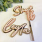 Sweet 16 cake topper and charm set