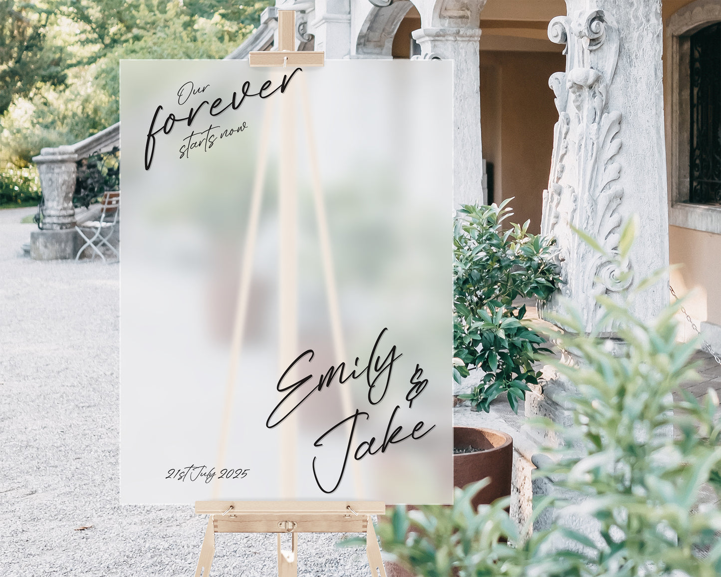 Angelin Wedding Welcome Sign