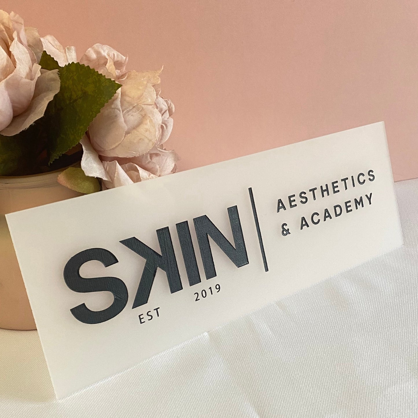 Rectangle Business Sign with Engraved logo
