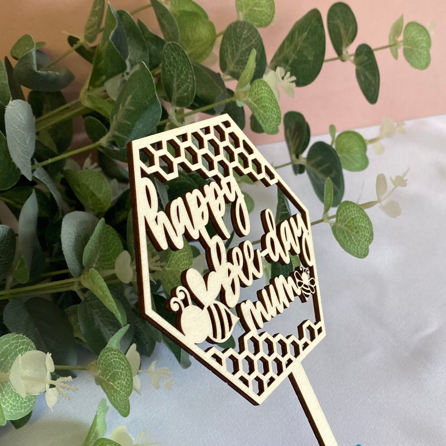 Happy Bee-day Cake Topper