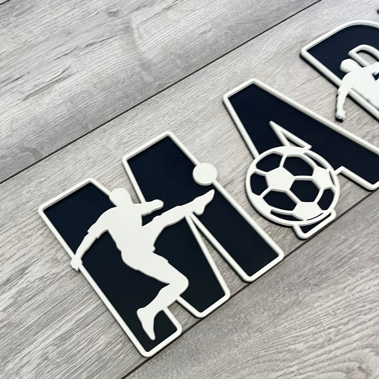Personalised Football Alphabet Name Sign