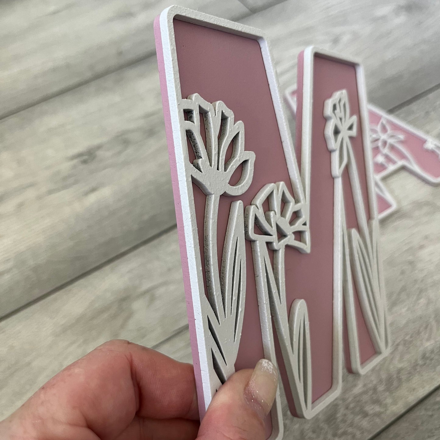 Personalised Wildflower Alphabet Name Sign