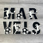Personalised Football Alphabet Name Sign