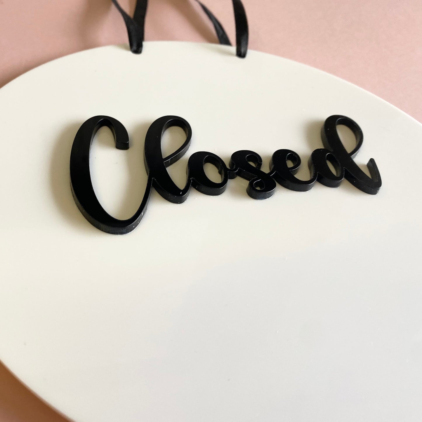 Round Open Closed Sign