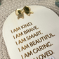 Arched Bow Affirmation Sign