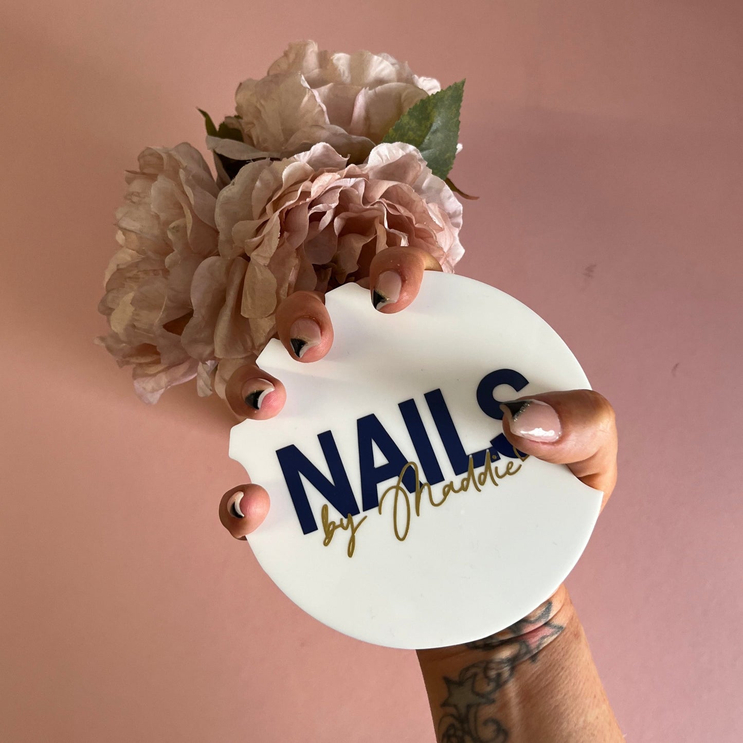 Custom Acrylic Nail Tech Photo Prop