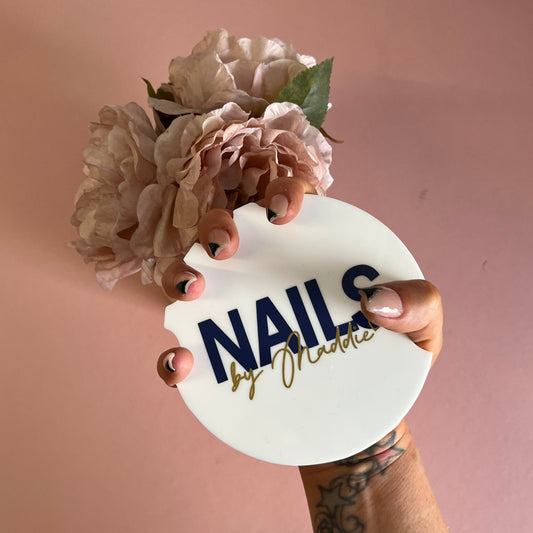 Custom Acrylic Nail Tech Photo Prop