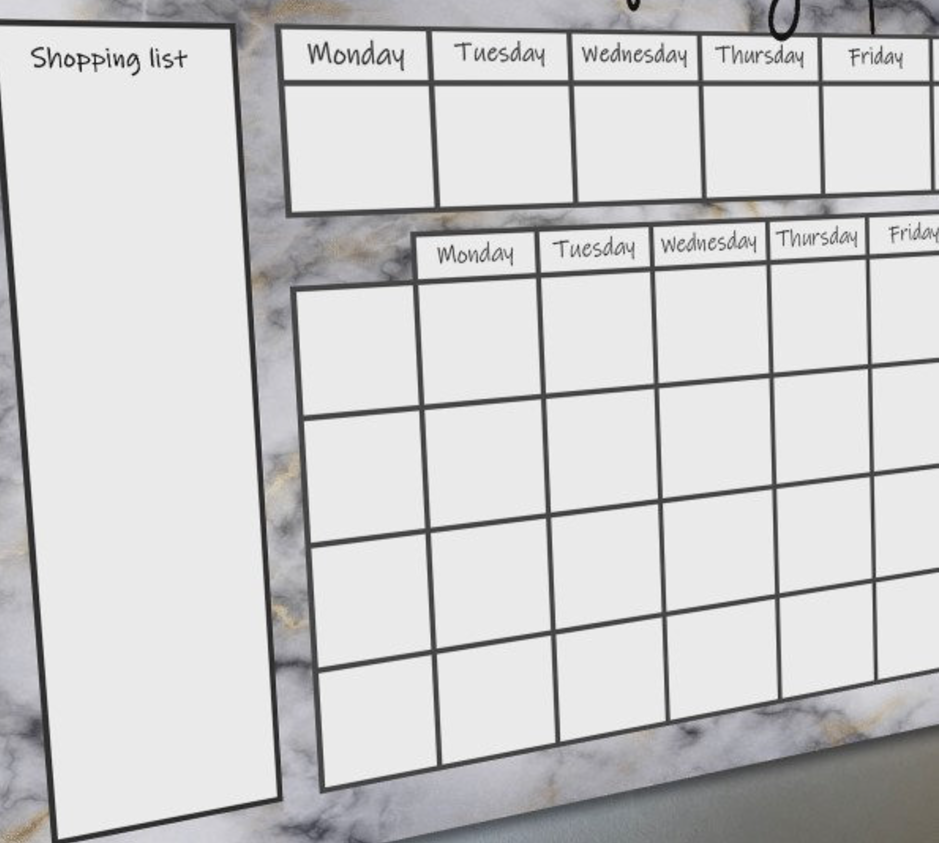 Marble Weekly Wall Planner