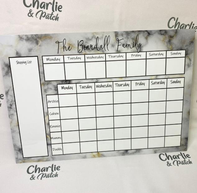 Marble Weekly Wall Planner
