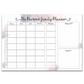 Boho Rainbow Weekly Wall Planner