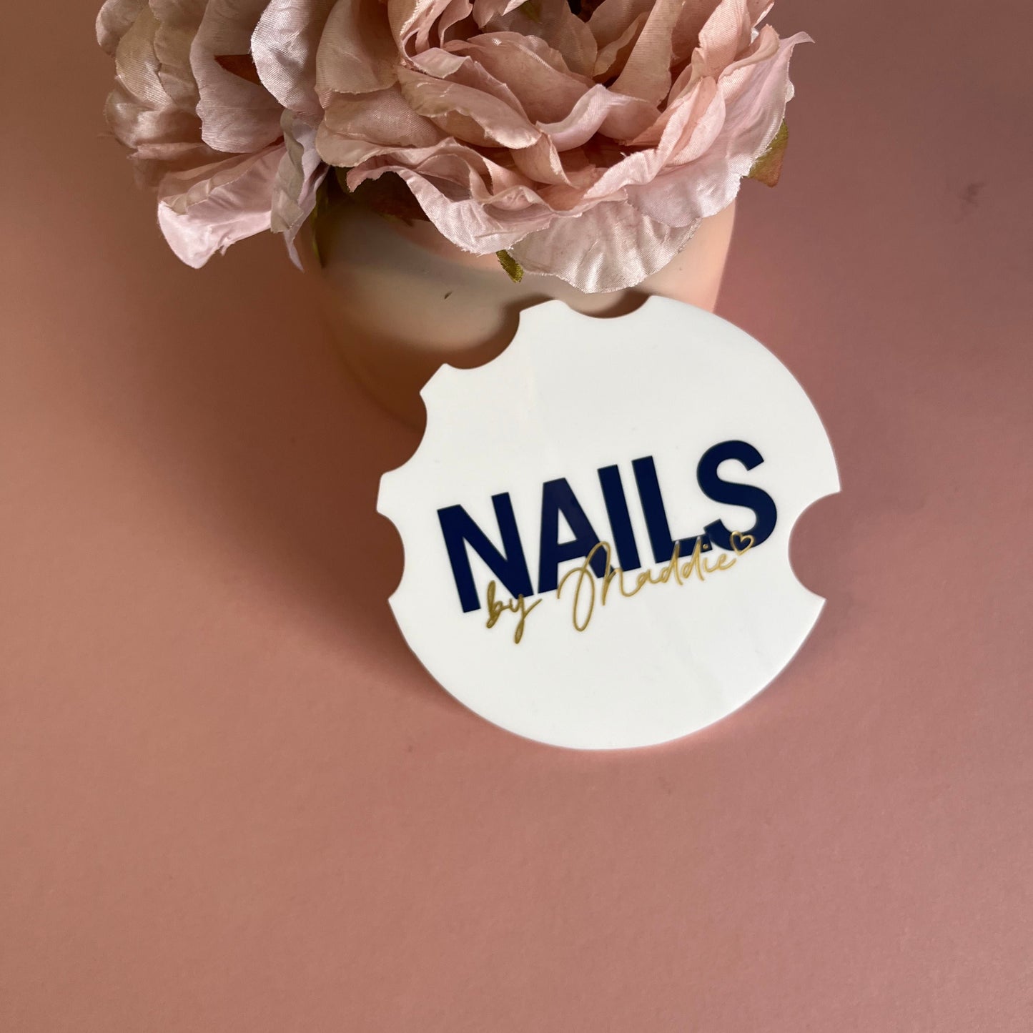 White Acrylic Nail Photo Prop