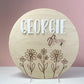 Wild Flower Personalised Nursery Sign