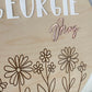 Wild Flower Personalised Nursery Sign