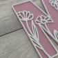 Personalised Wildflower Alphabet Name Sign
